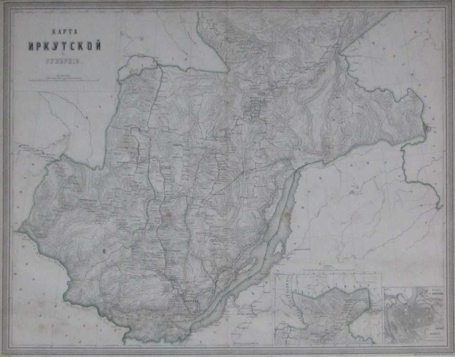 Старая карта иркутской области