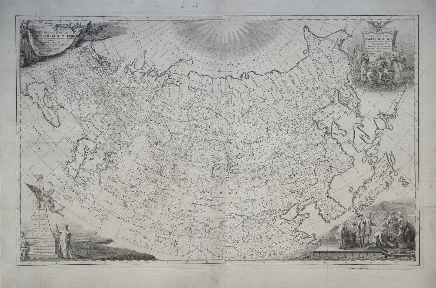 Генеральная карта россии 1745