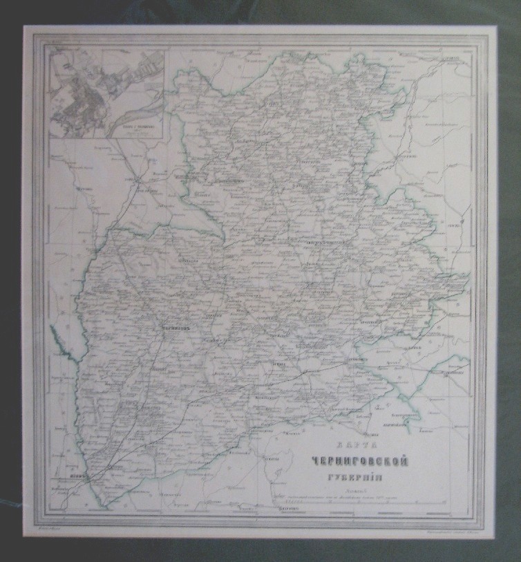 Карта черниговской губернии до 1917 года